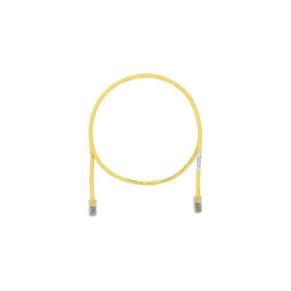 Panduit CBL ASSY MOD 24-4PR STRANDED, T568A/B CAT5E 8W8P, YELLOW, 63 FT UTPCH63YLY